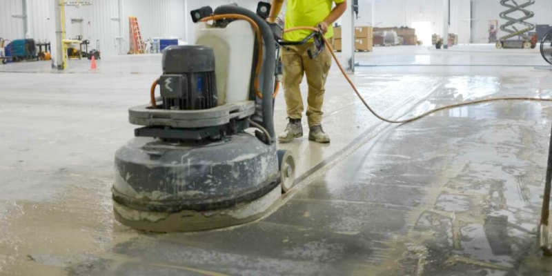 wet concrete polishing