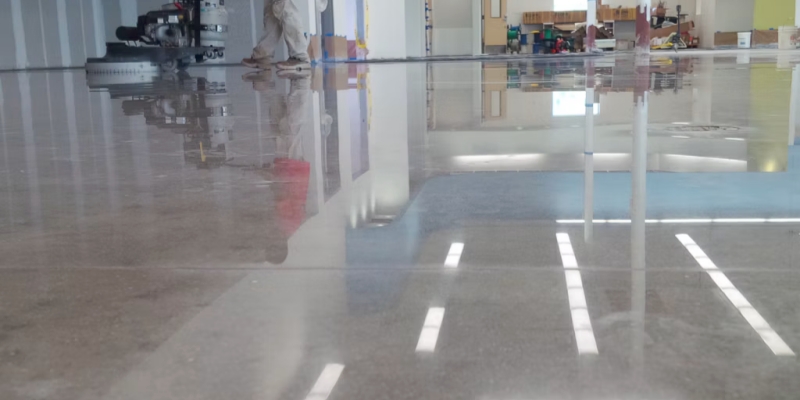 concrete floor polishing